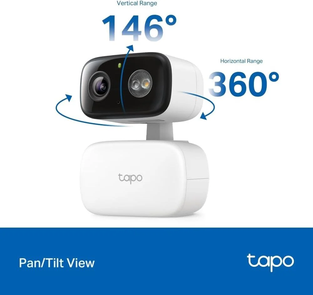 1080P Pan/Tilt Indoor/Outdoor Security Camera, Tapo C206 HybridCam 360 2-Pack - Image 3