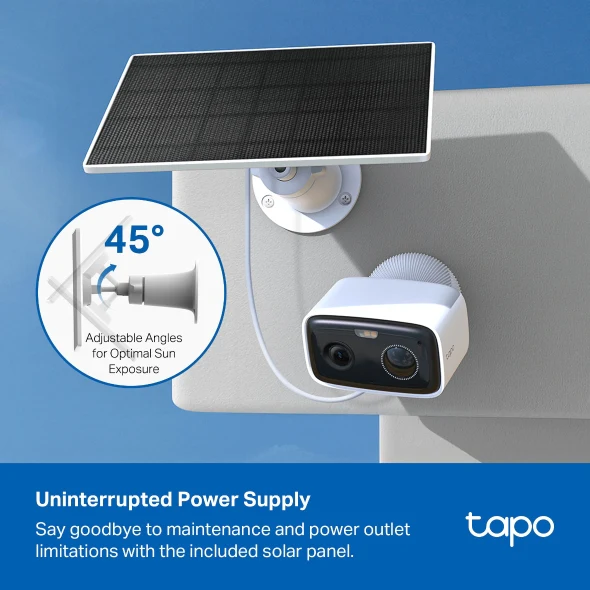 1080P Smart Solar-Powered Wire-Free Outdoor Security Camera, Tapo C400 Kit - Image 3