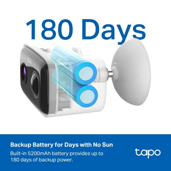 1080P Smart Solar-Powered Wire-Free Outdoor Security Camera, Tapo C400 Kit - Image 4