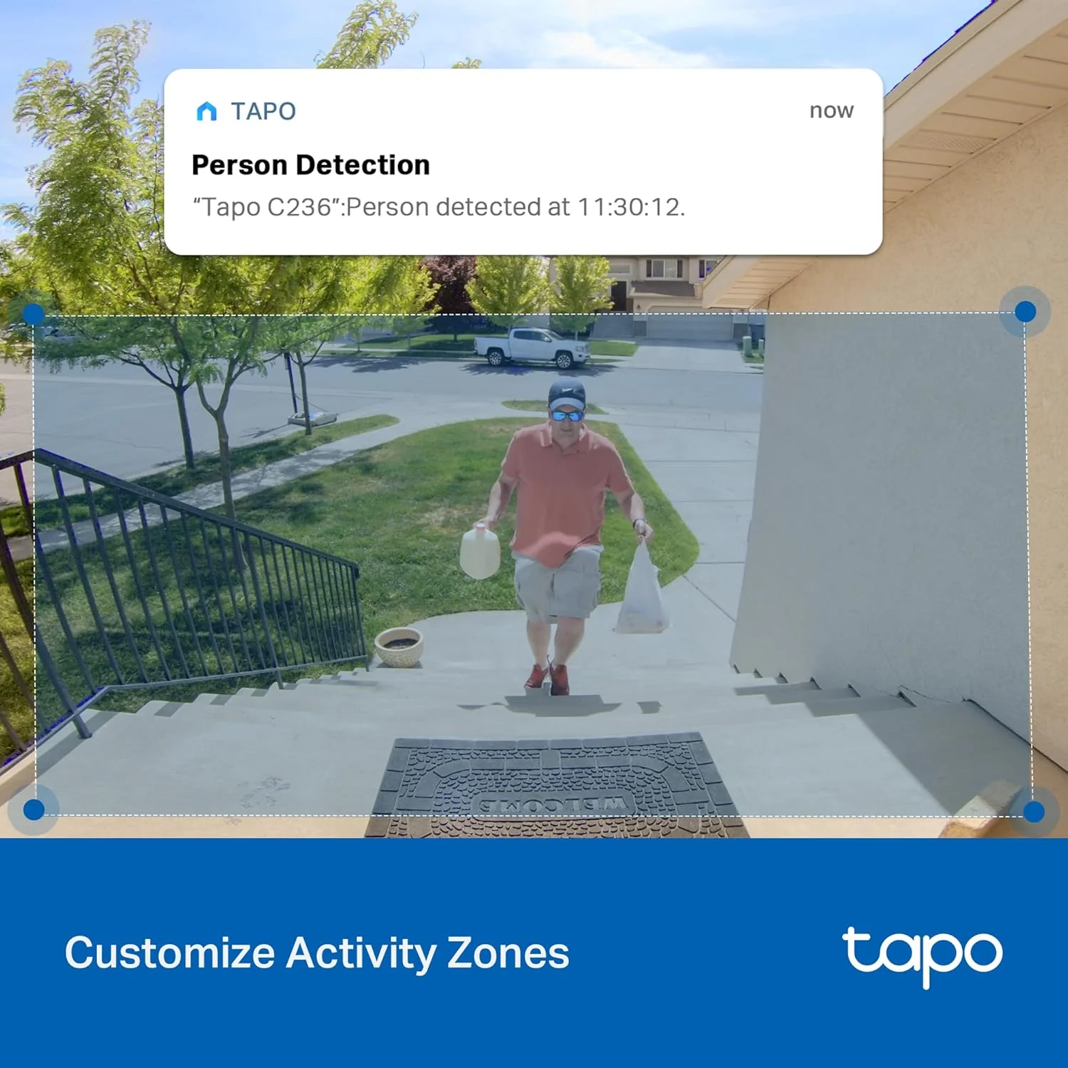 3K Pan/Tilt Indoor/Outdoor Security Camera, Tapo C236 HybridCam 360 2-Pack - Image 7