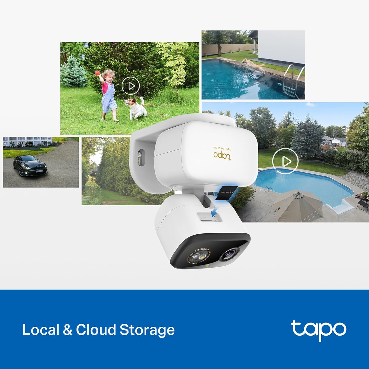 3K Pan/Tilt Indoor/Outdoor Security Camera, Tapo C236 HybridCam 360 2-Pack - Image 8