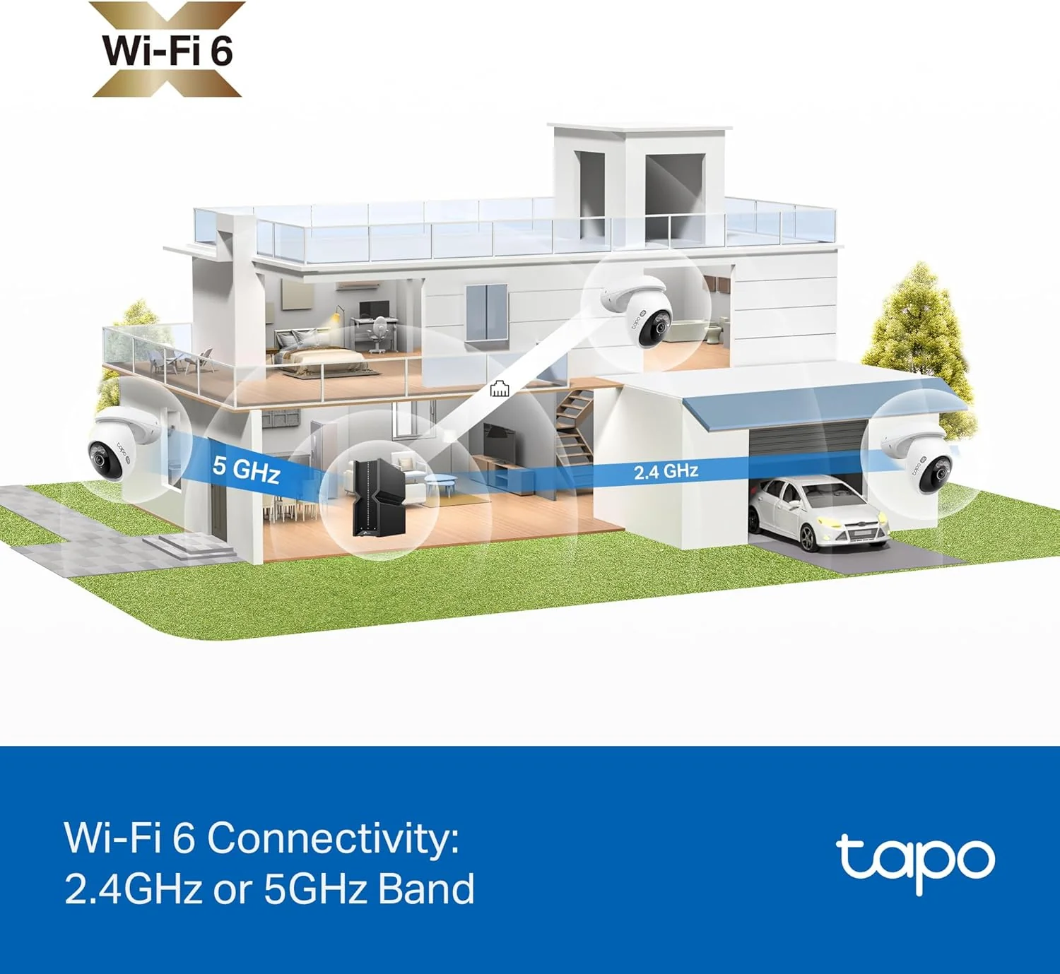 4K Pan/Tilt Outdoor Security Camera with Smart Hub, Tapo C560WS 4-Pack + H500 - Image 5