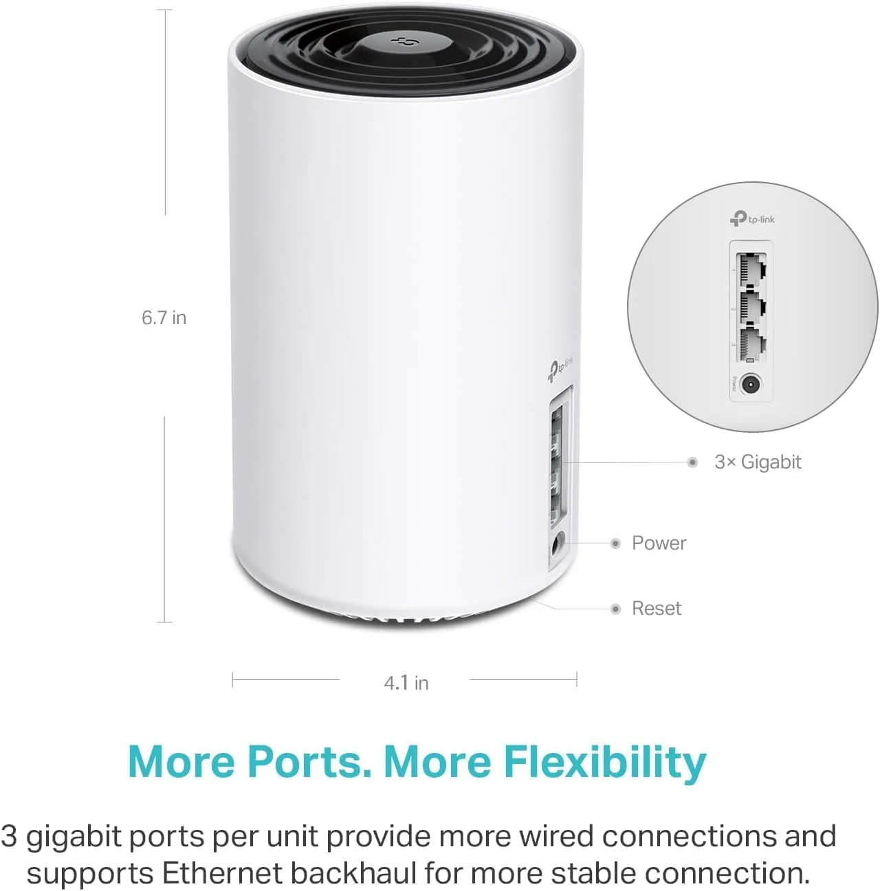 Wi-Fi 6E Tri-Band AXE5400 Mesh Router, Deco XE75 1-Pack - Image 6