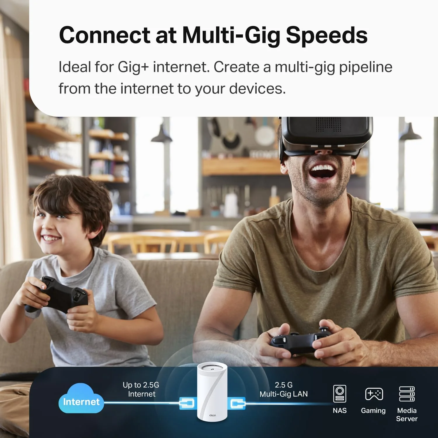 Deco 7 Pro BE10000 Tri-Band Wi-Fi 7 Mesh Router, Deco BE63 1-Pack - Image 5