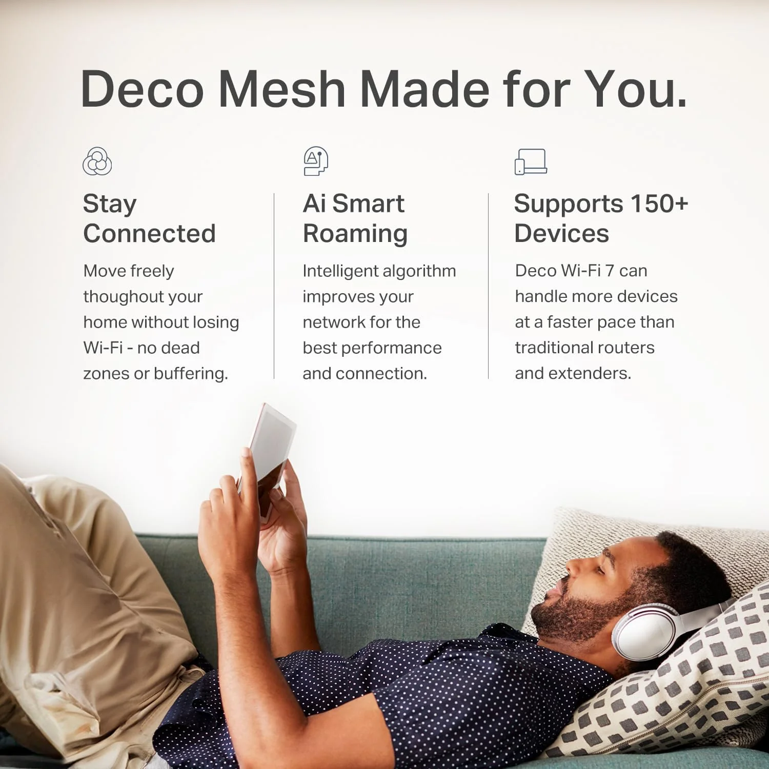 Deco 7 BE3600 Dual-Band Wi-Fi 7 Mesh Router, Deco BE23 1-Pack - Image 8