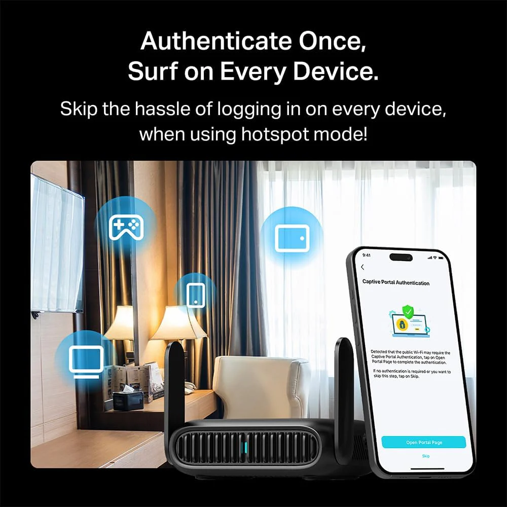 Roam 7 Dual-Band Wi-Fi 7 BE3600 Travel Router, TL-WR3602BE - Image 5
