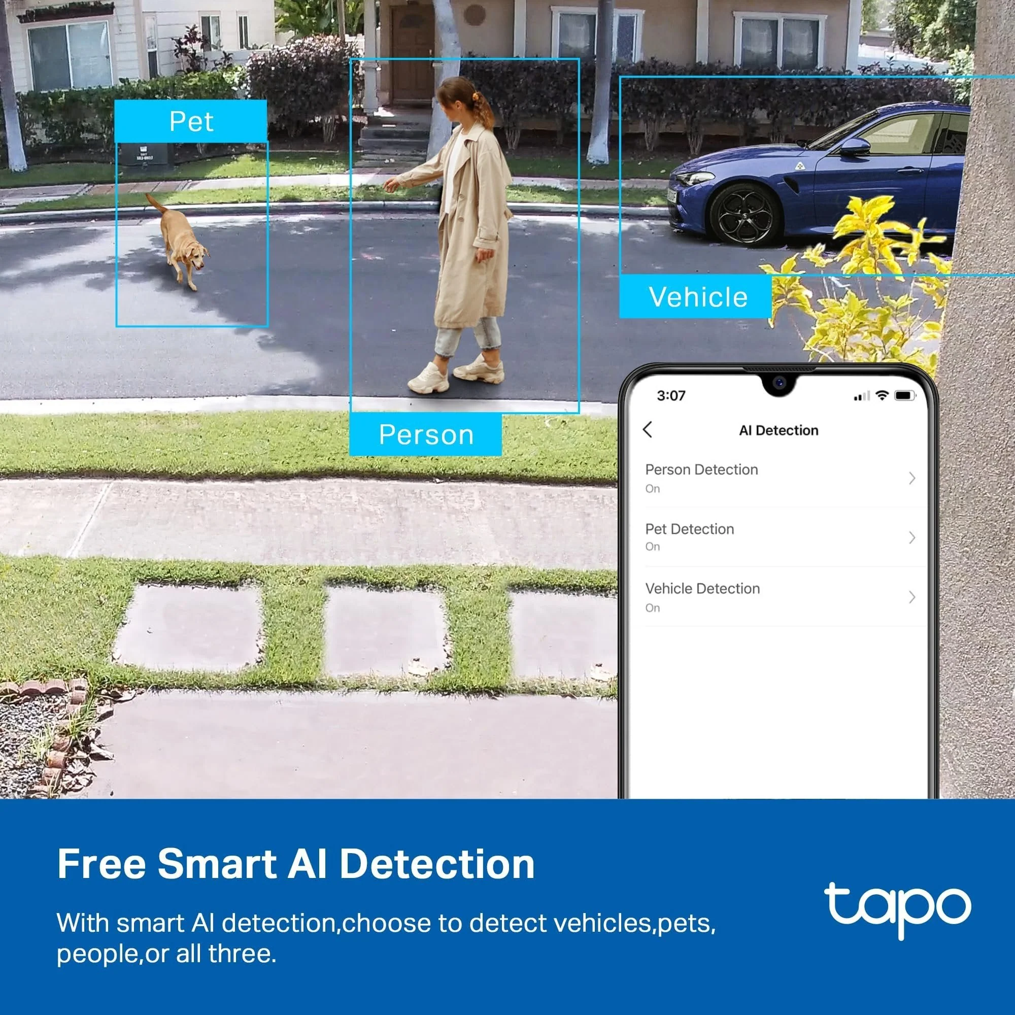 2K Indoor/Outdoor Security Camera, Tapo C120 4-Pack - Image 4