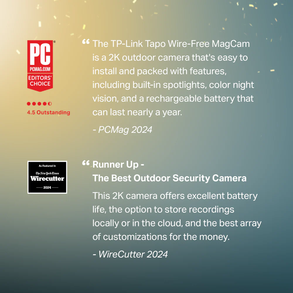 MagCam 2K Battery Powered Camera, Tapo C425 2 pack - Image 3