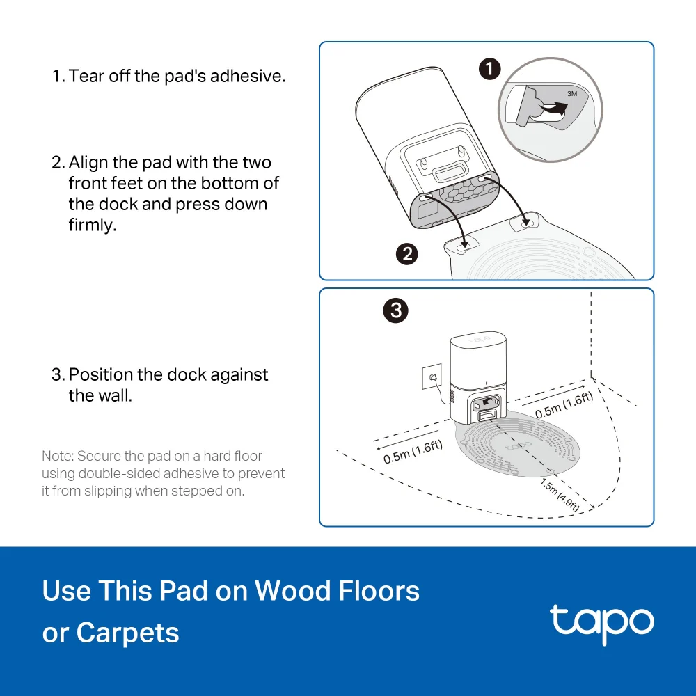Robot Vacuum Waterproof Mat, Tapo RVA411 - Image 2