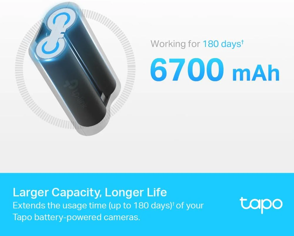 6700mAh Battery Pack for Tapo C420/C400/D230, Tapo A100 - Image 3