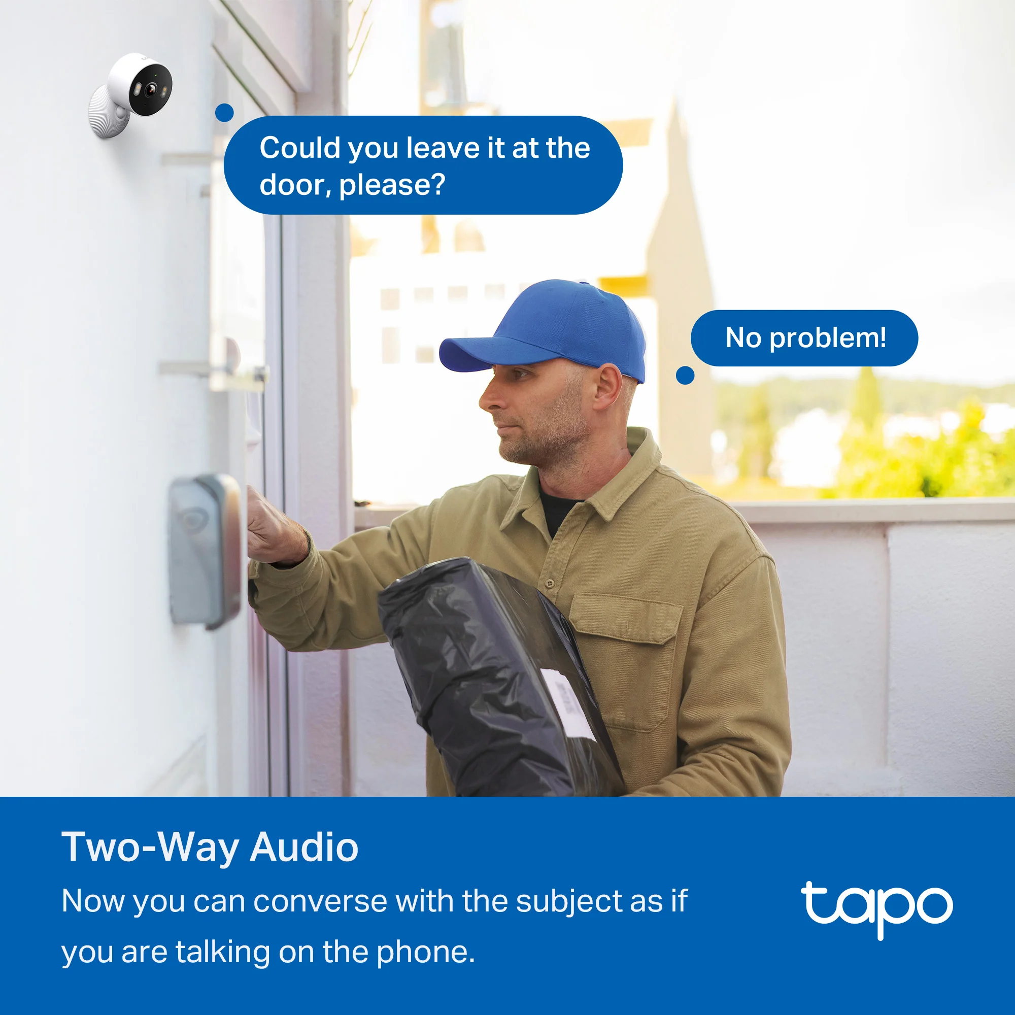 1080P Indoor/Outdoor Security Camera, Tapo C103 HybridCam - Image 8