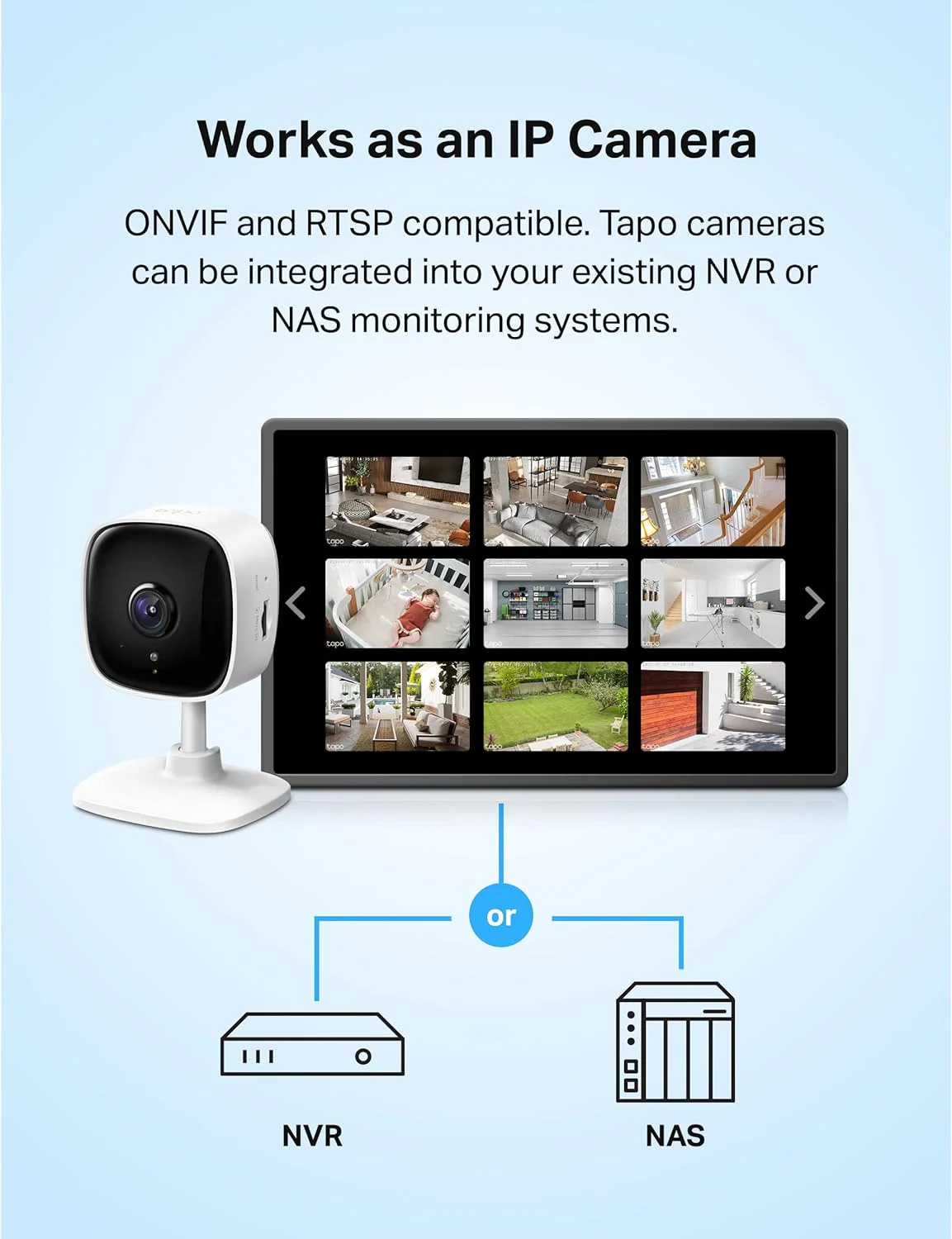 2K Indoor Security Camera 4 Pack, Tapo C110P4 - Image 6