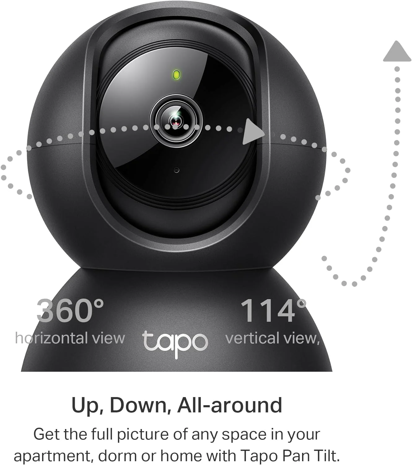 Pan/Tilt 2K Indoor Camera Black, Tapo C211(2-Pack) - Image 3