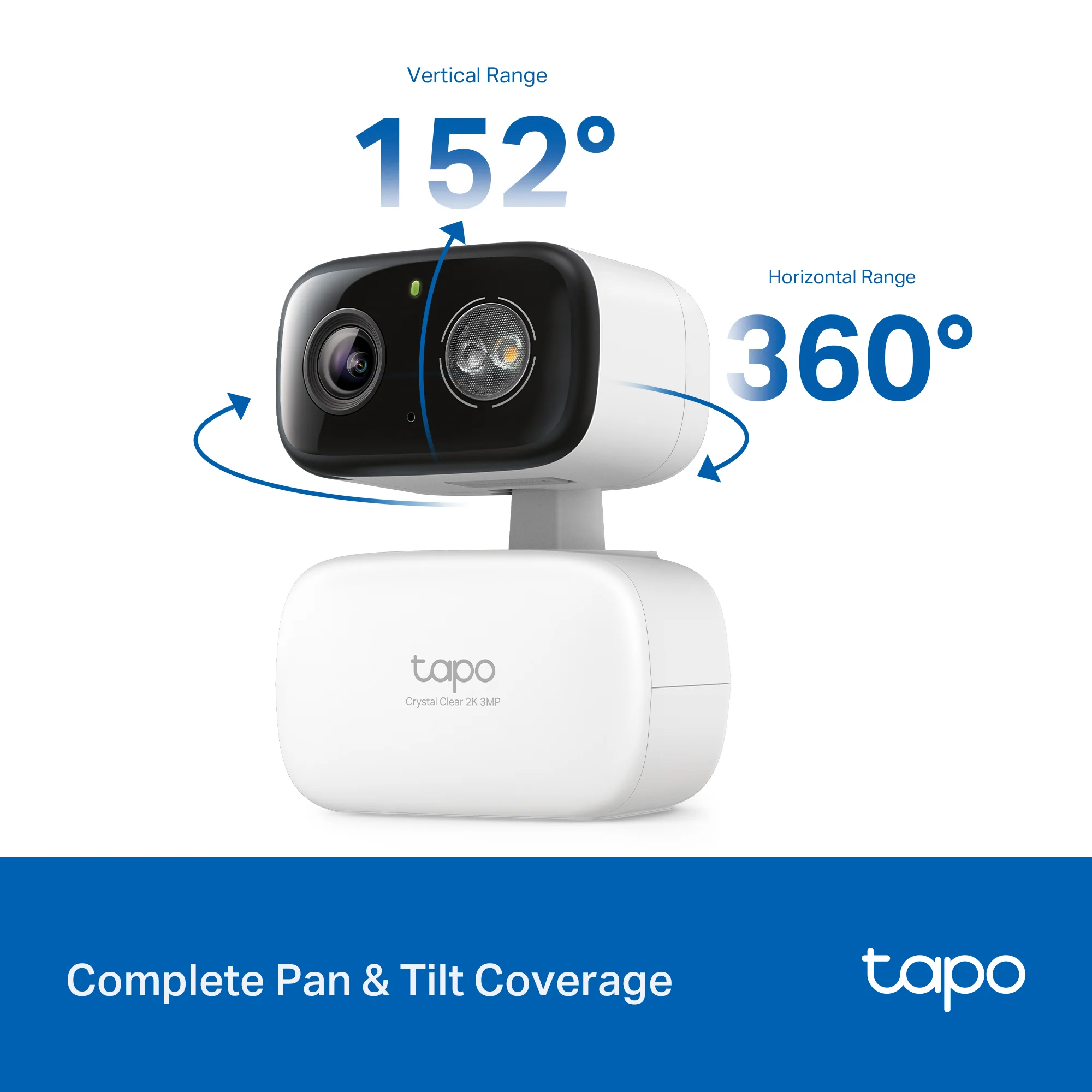 2K Pan/Tilt Indoor/Outdoor Security Camera, Tapo C216 2-Pack - Image 3