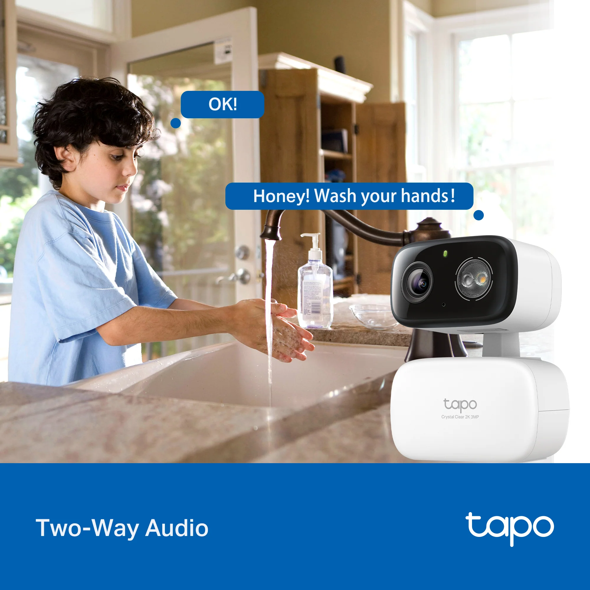 2K Pan/Tilt Indoor/Outdoor Security Camera, Tapo C216 2-Pack - Image 8