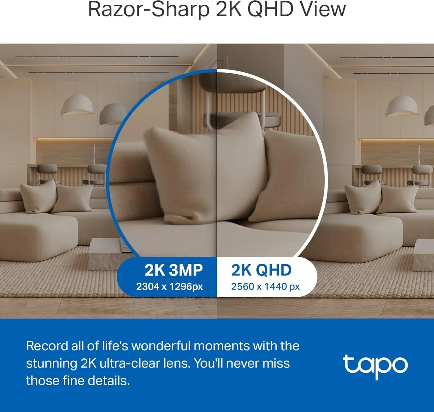 Pan/Tilt 2K QHD Indoor Security Camera, Tapo C220 - Image 3