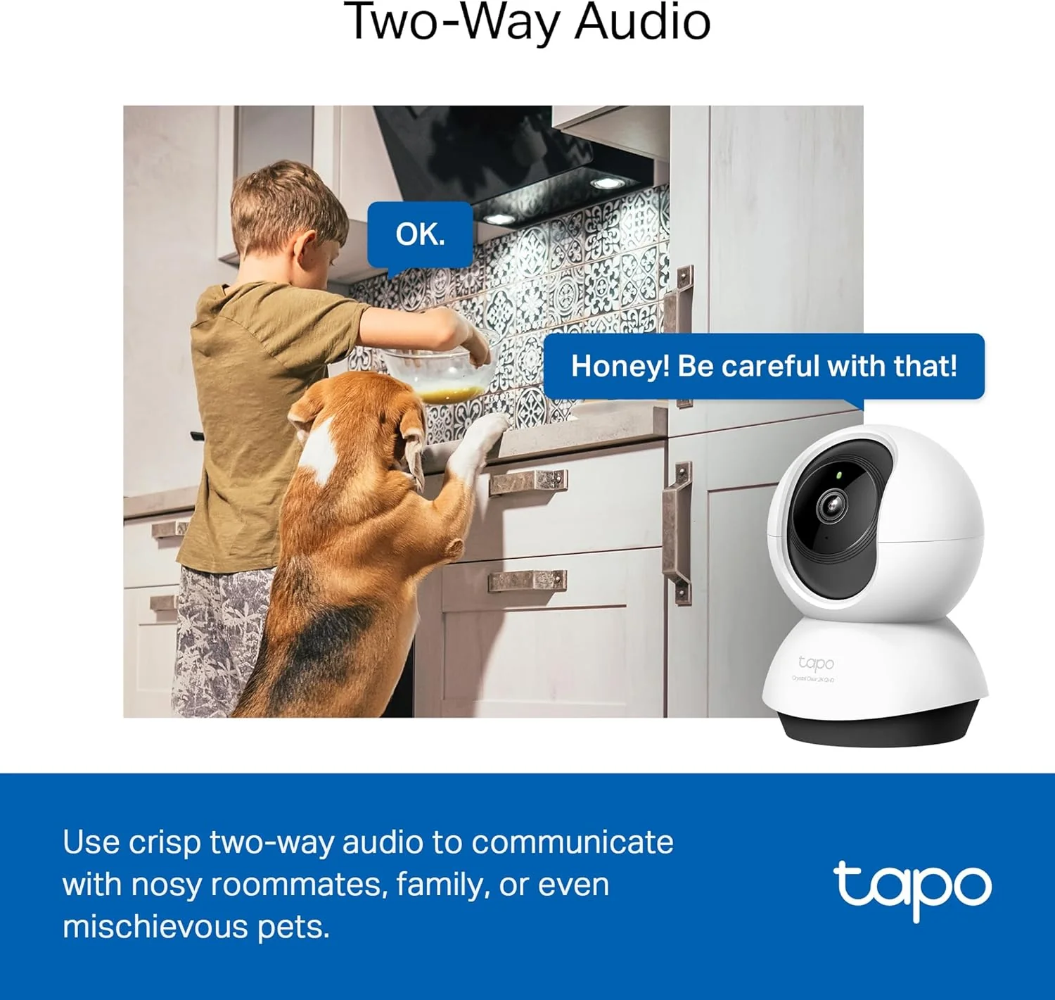 Pan/Tilt 2K QHD Indoor Security Camera, Tapo C220 - Image 4