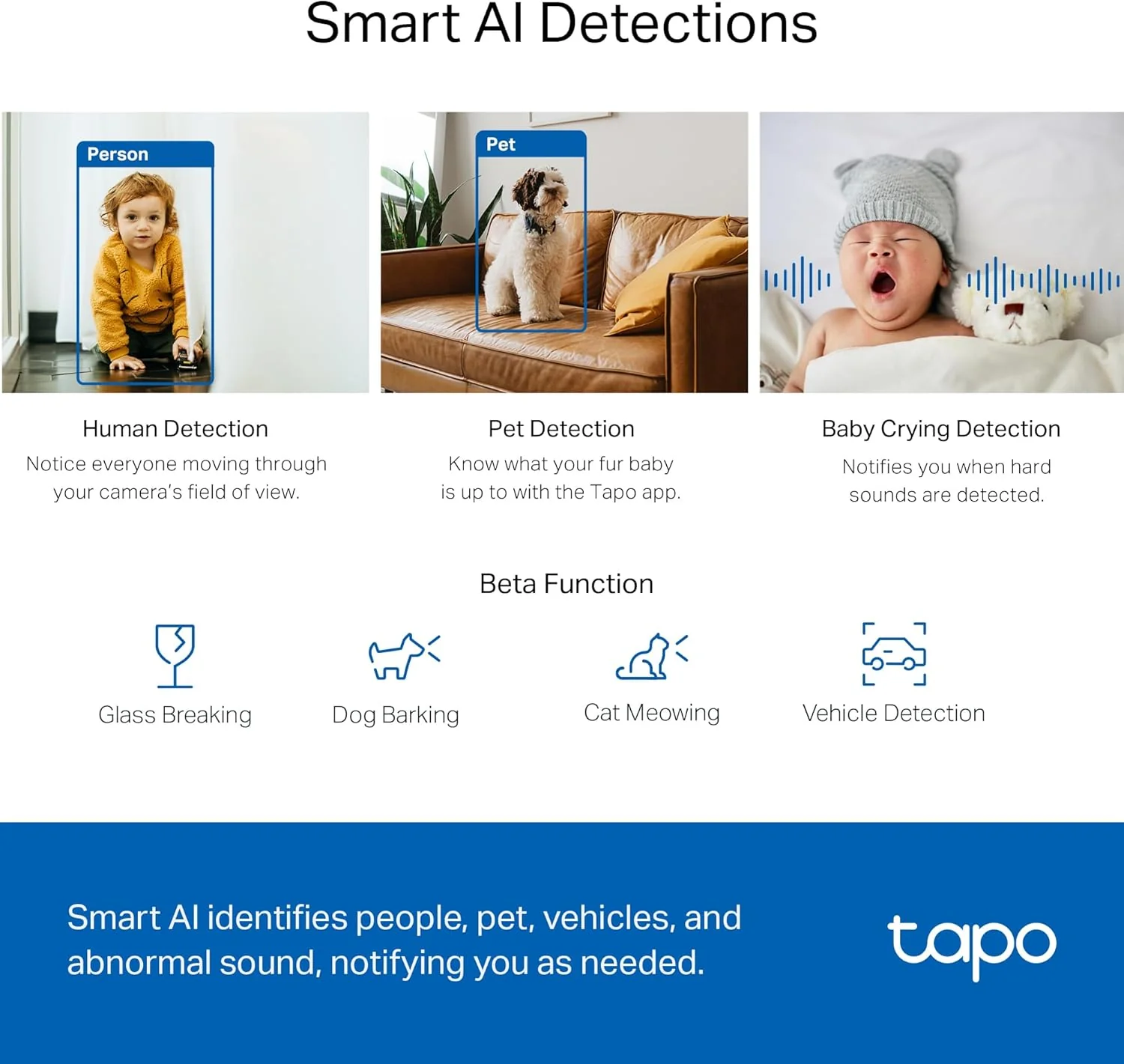 Pan/Tilt 2K QHD Indoor Security Camera, Tapo C220 - Image 5