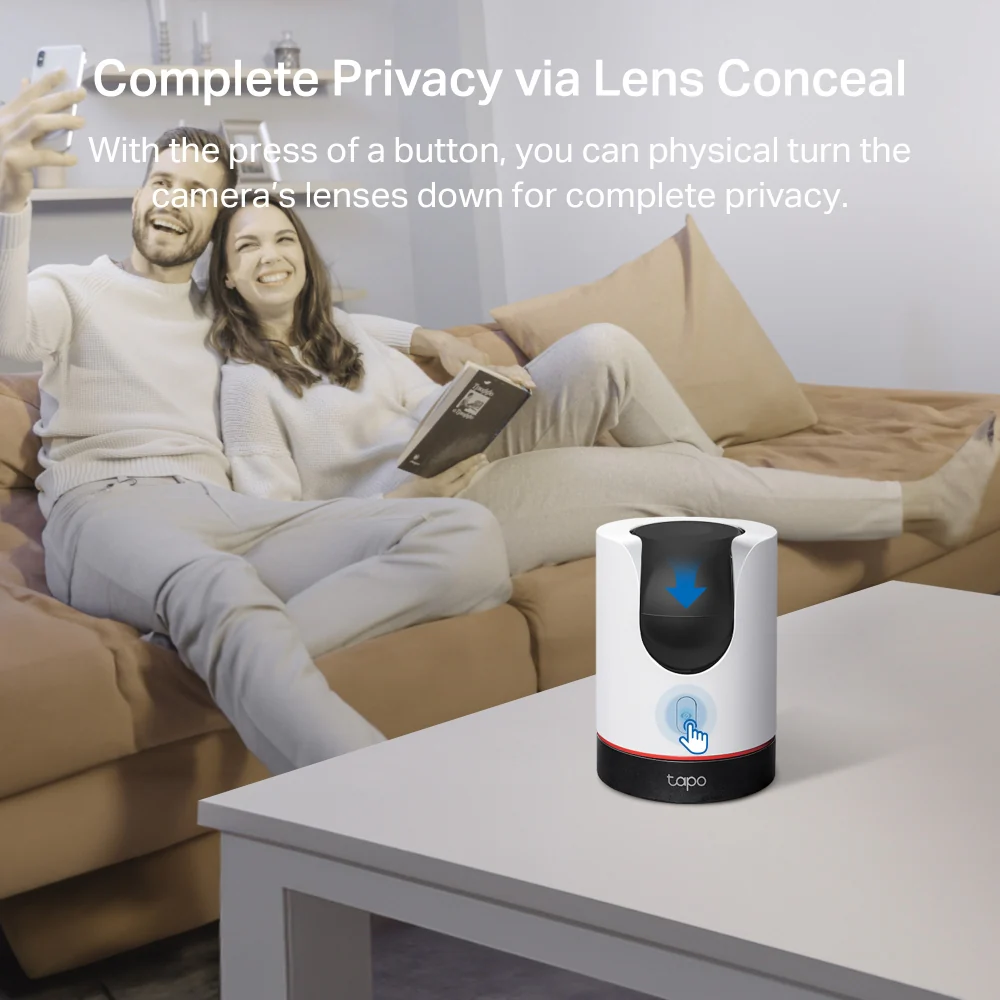Apple Home Pan/Tilt 2K QHD Security Camera, Tapo C225 - Image 3