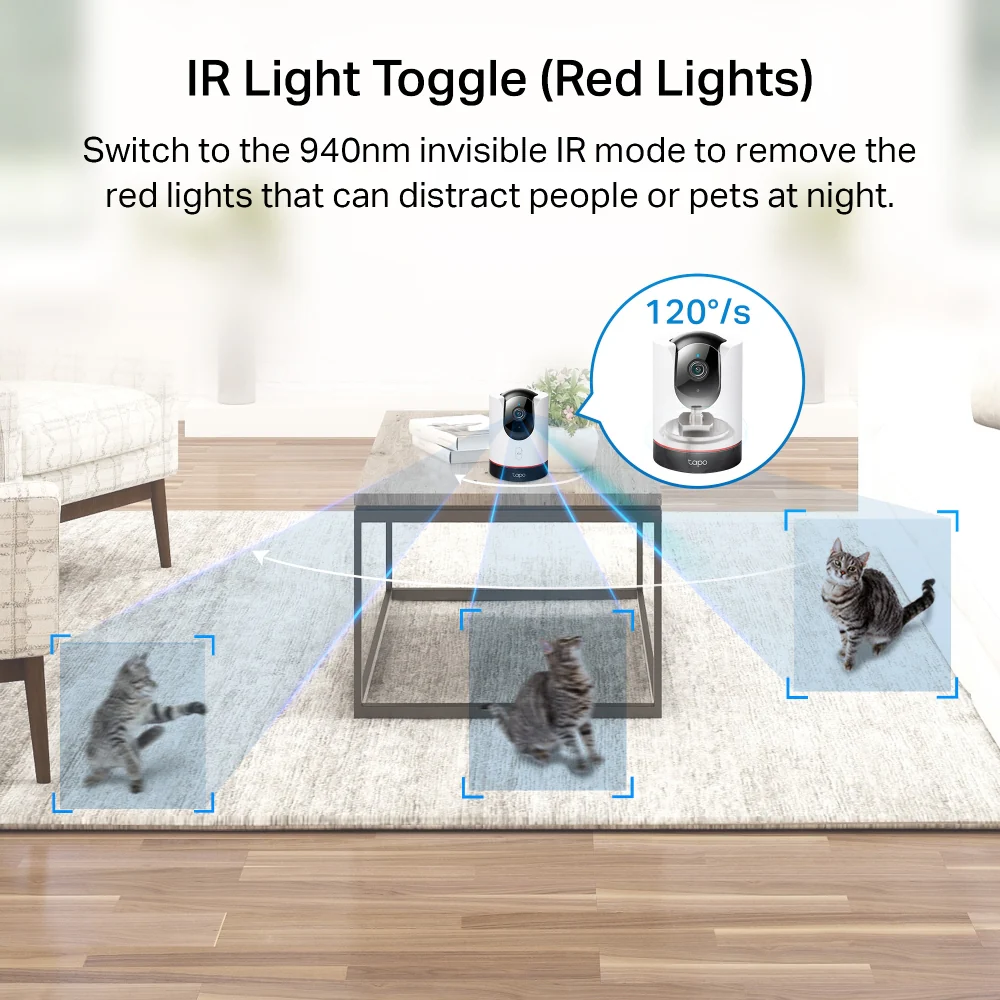 Apple Home Pan/Tilt 2K QHD Security Camera, Tapo C225 - Image 6
