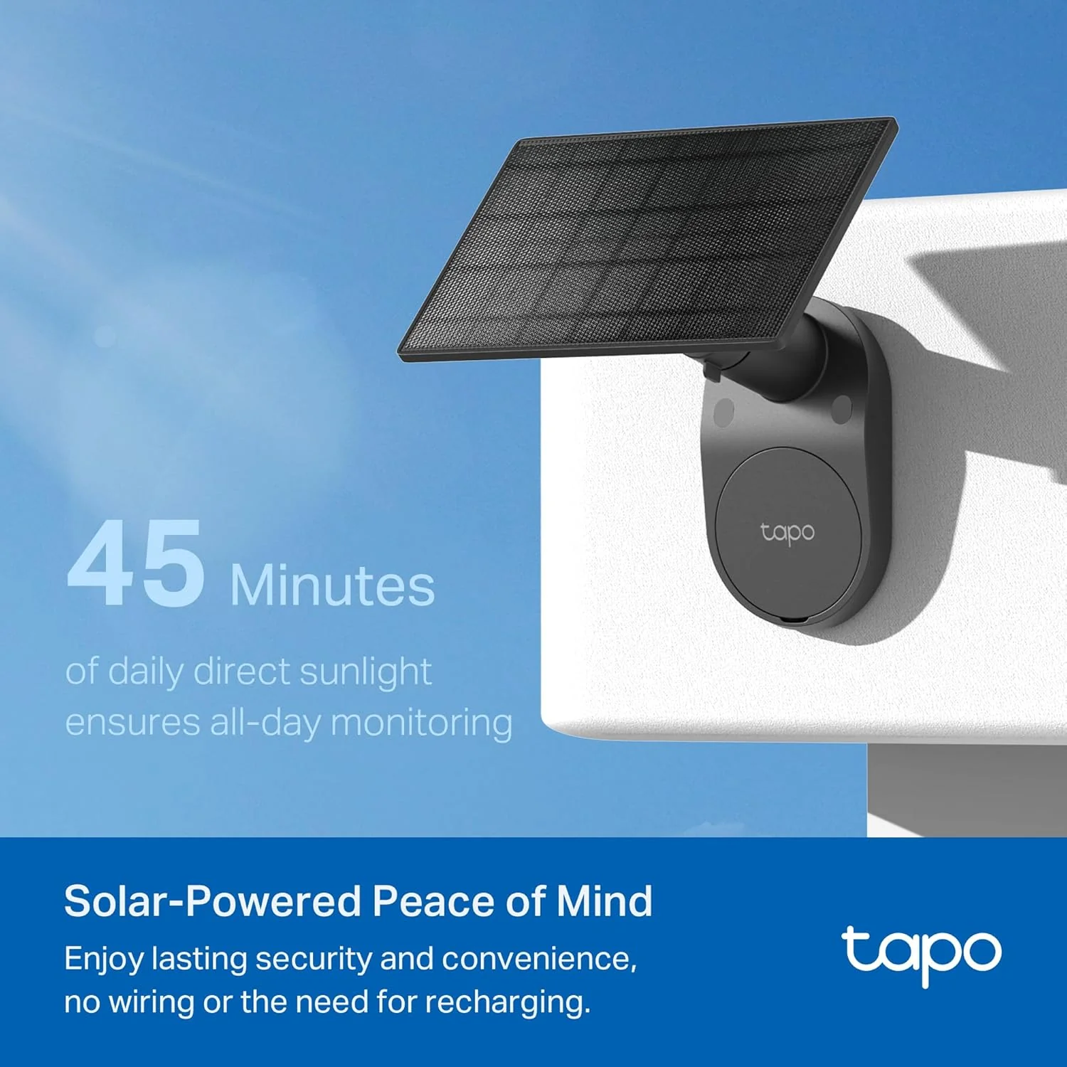 SolarCam 1080P Camera with Solar Panel Black, Tapo C403 Kit - Image 3