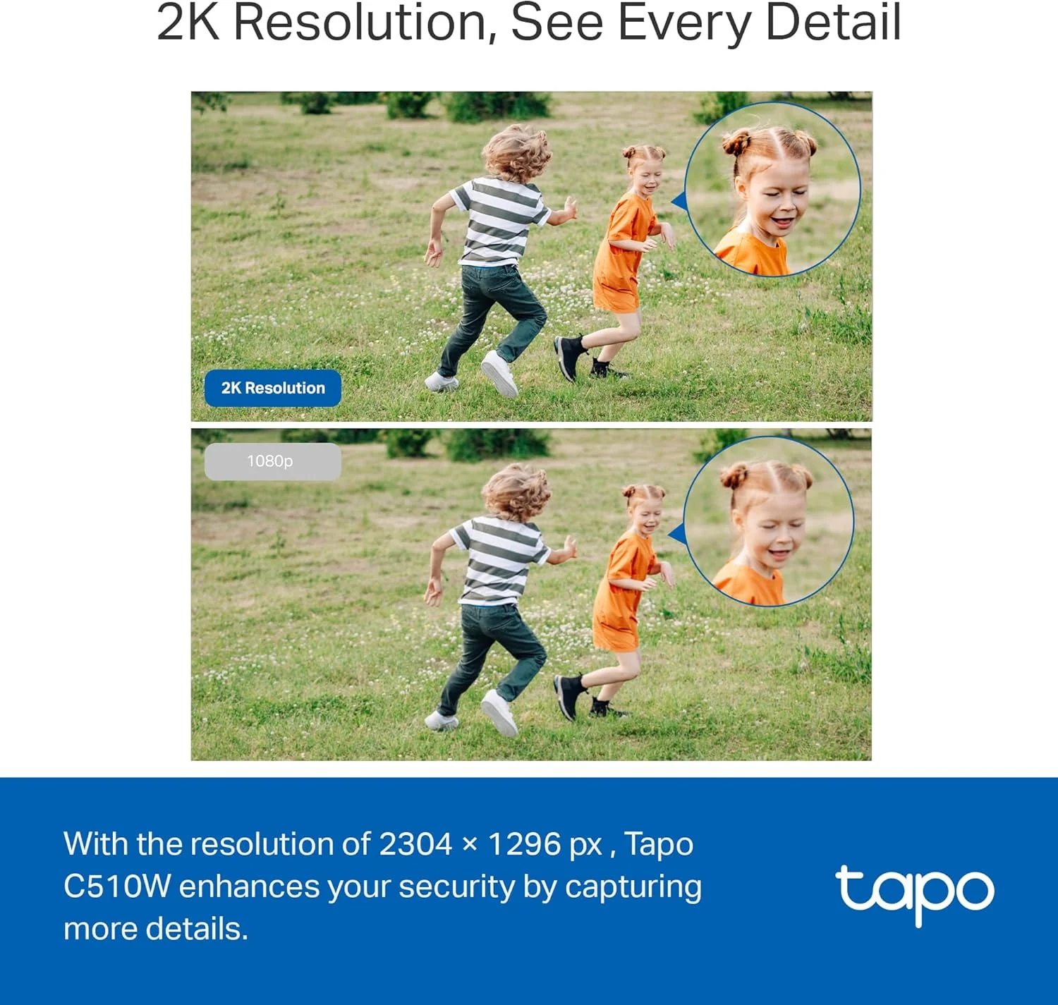 Pan/Tilt 2K IP65 Outdoor Security Camera, Tapo C510W - Image 5
