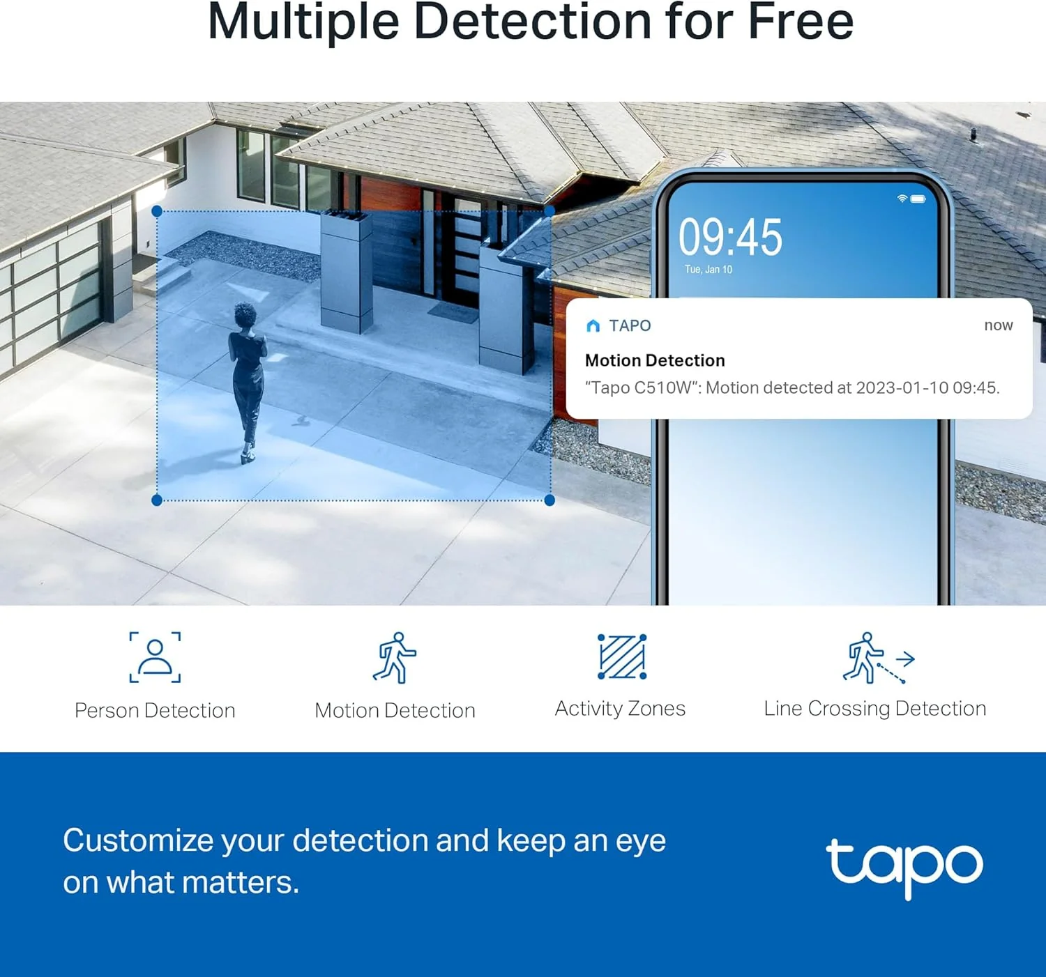Pan/Tilt 2K IP65 Outdoor Security Camera, Tapo C510W - Image 7