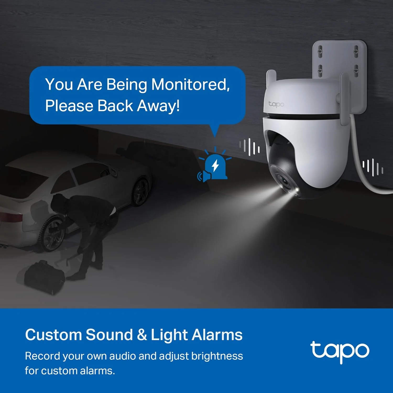 Pan/Tilt 2K QHD IP66 Outdoor Security Camera, Tapo C520WS - Image 9