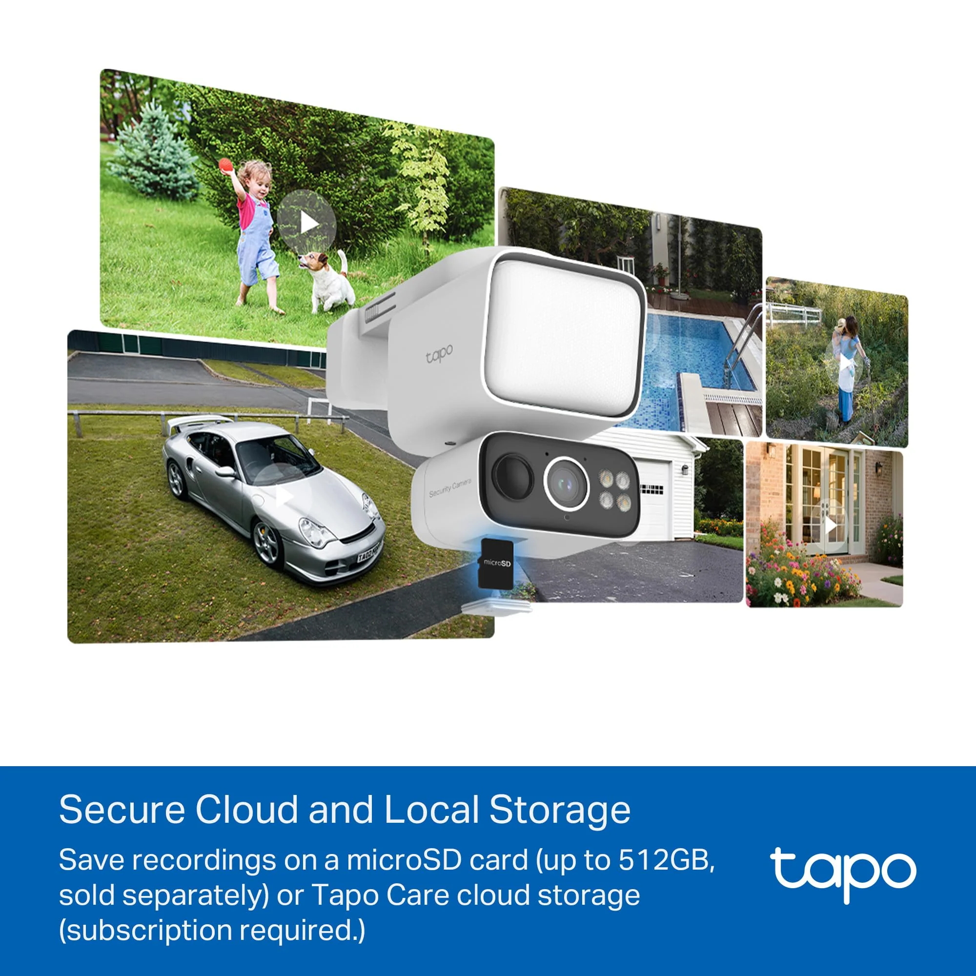 2K Floodlight Solar 360° Pan/Tilt Security Camera, Tapo C615F Kit 4-Pack - Image 10