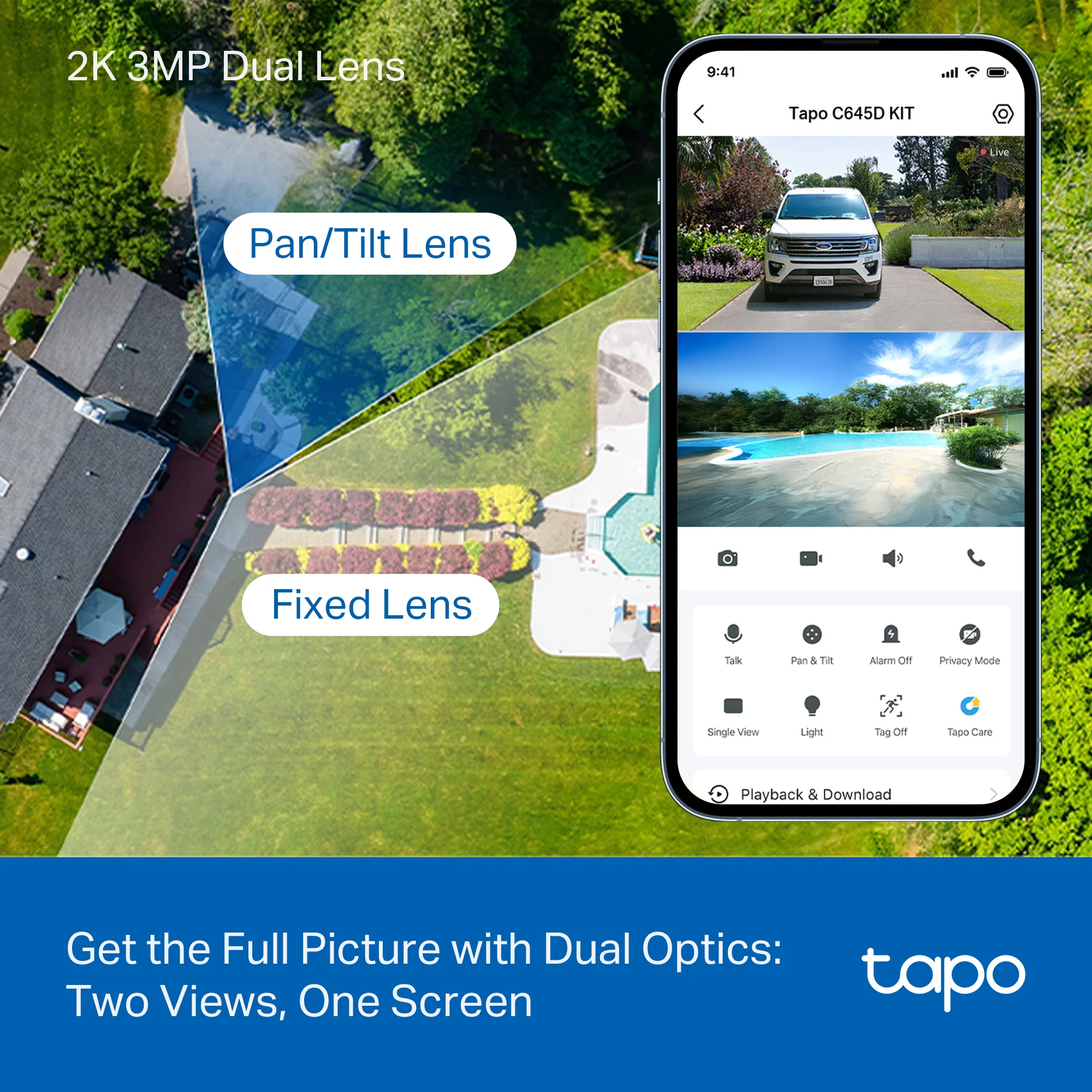 Tapo C645D Kit 2K Dual-Lens Solar Pan/Tilt Security Camera Kit - Image 8