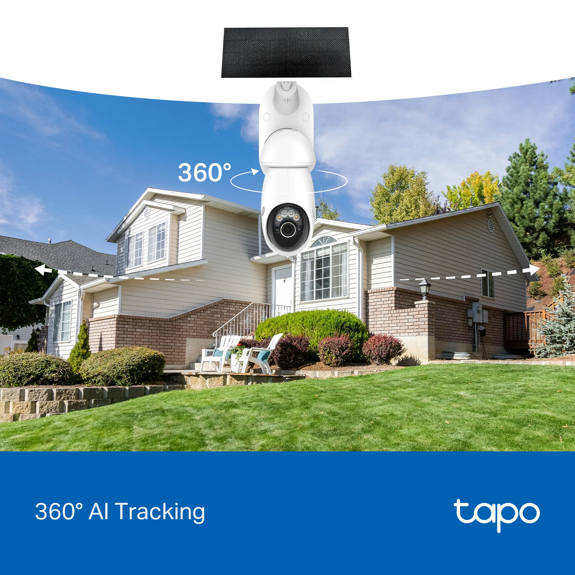 Tapo C660 Kit 4K Ultra HD Outdoor Pan/Tilt Security Camera with Solar Panel, 4-Pack - Image 4