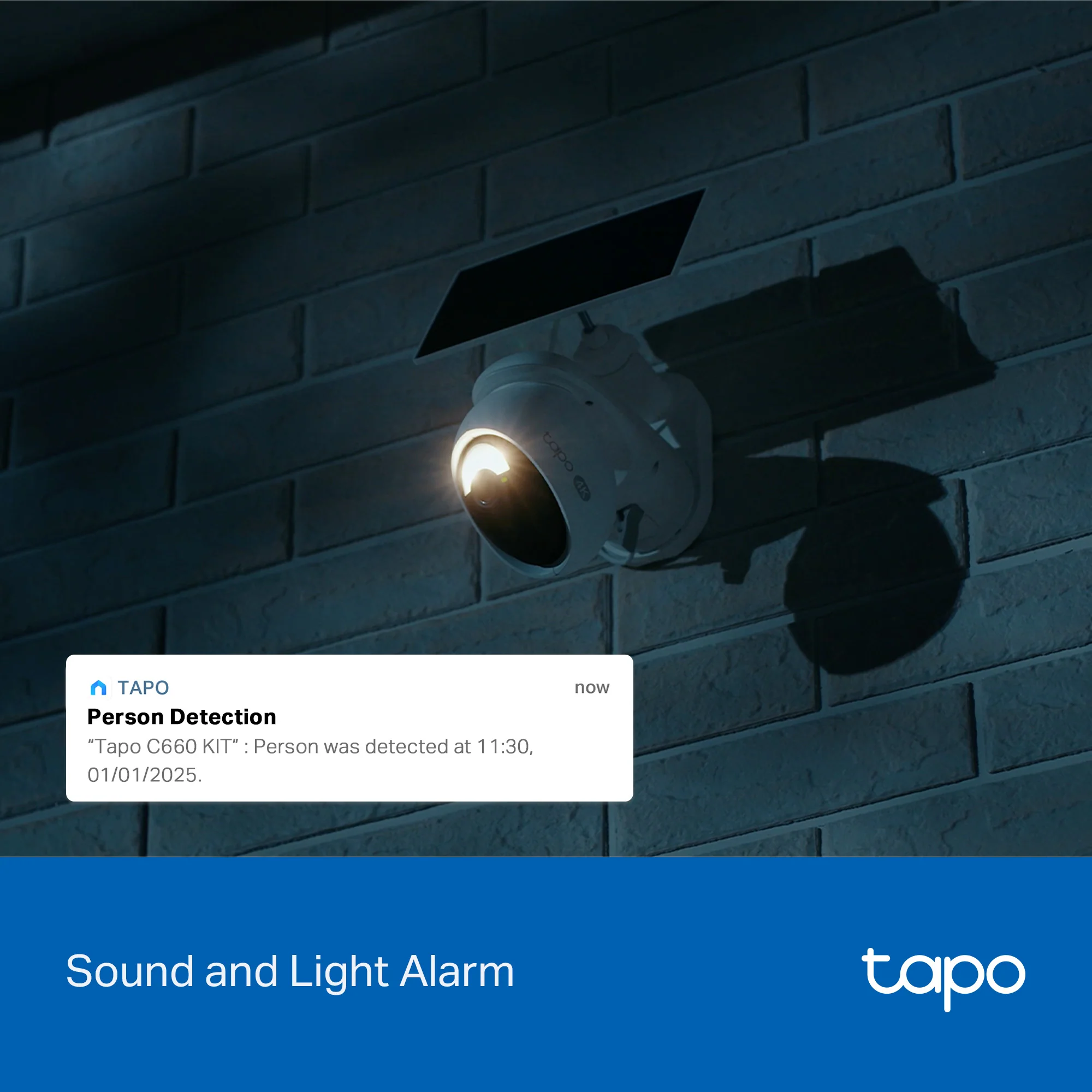 Tapo C660 Kit 4K Ultra HD Outdoor Pan/Tilt Security Camera with Solar Panel, 4-Pack - Image 7