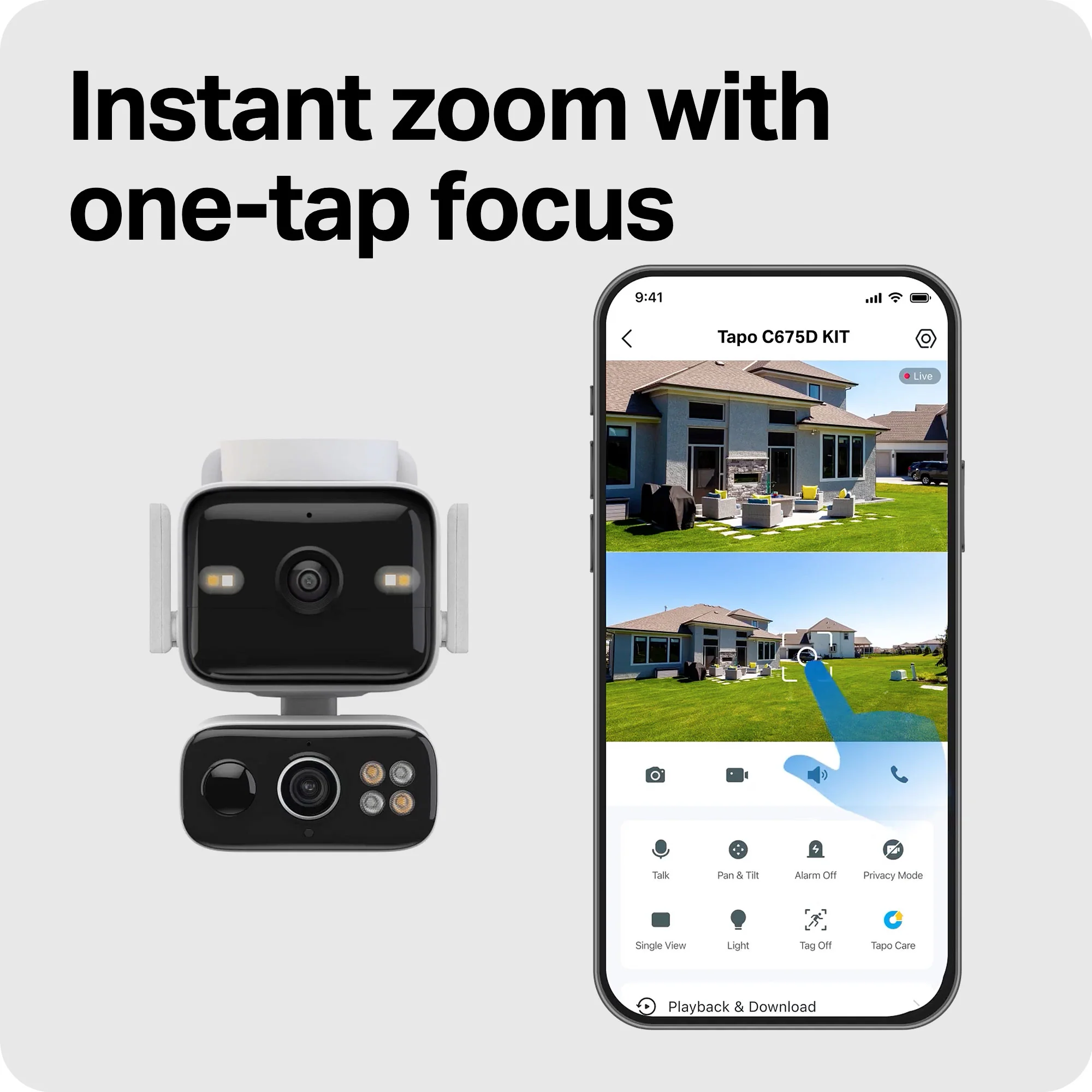 4K Dual-Lens Solar Pan/Tilt Security Camera, Tapo C675D Kit - Image 9