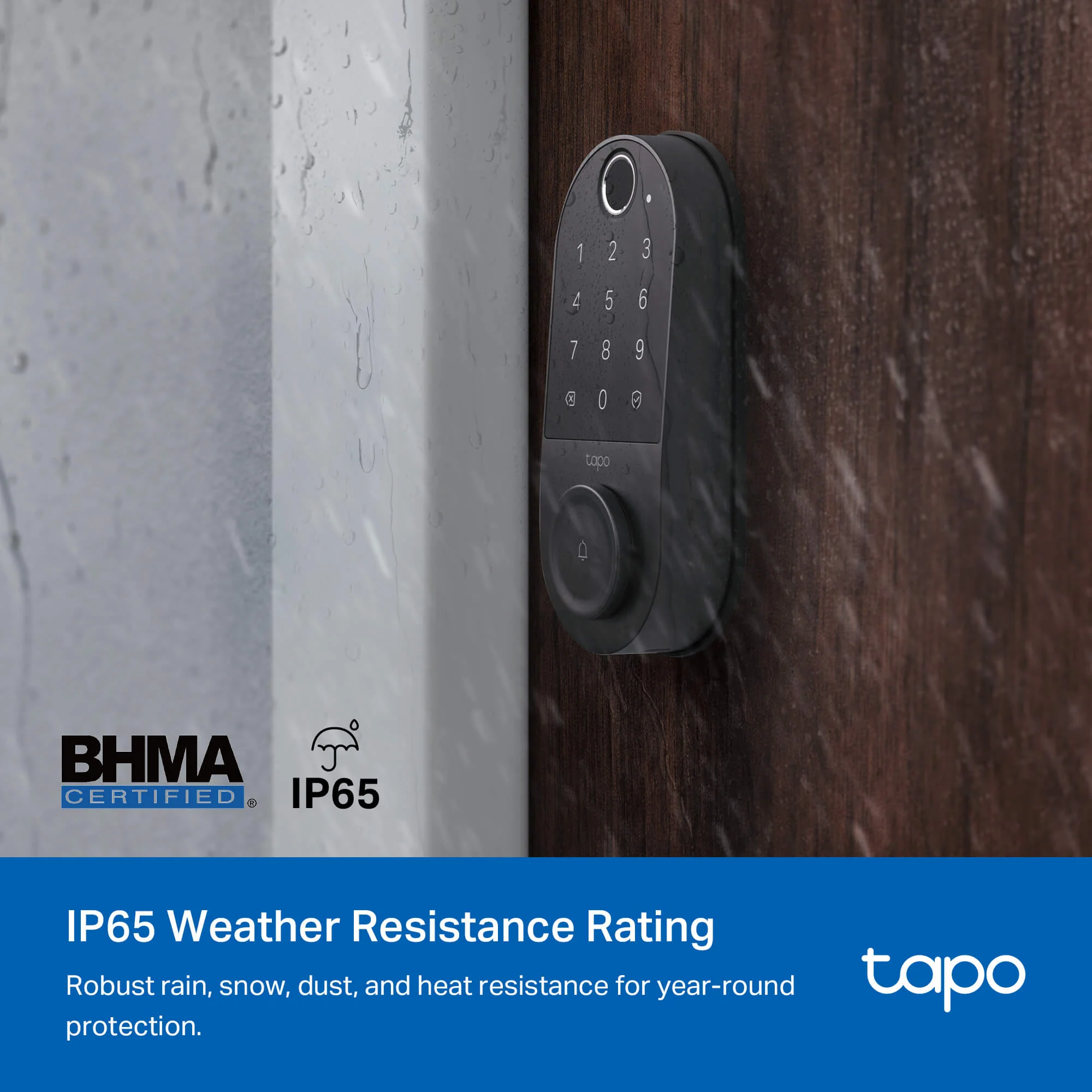 Fingerprint Smart Battery-Powered Door Lock, Tapo DL110 - Image 3