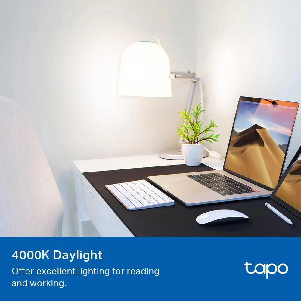 Smart Dimmable Light Bulb, 4000K, Tapo L520E(4-Pack) - Image 3