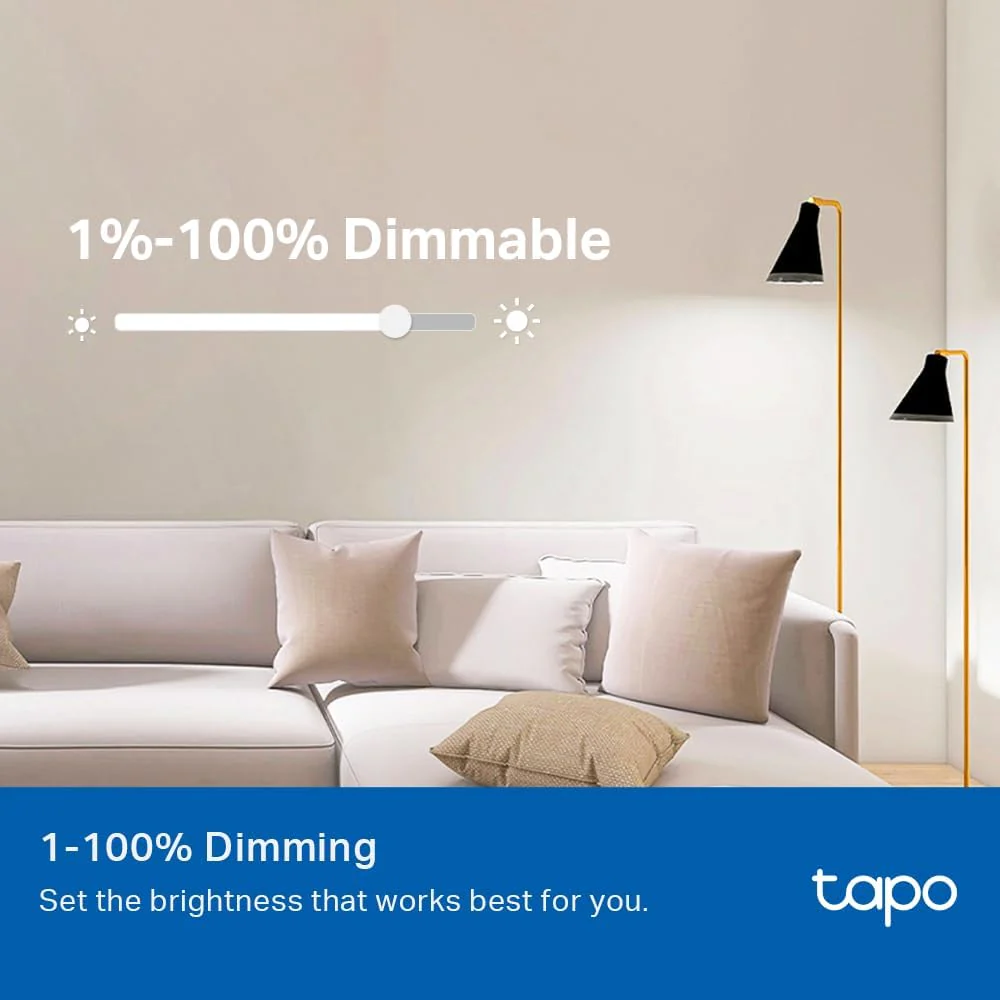 Smart Dimmable Light Bulb, 4000K, Tapo L520E(4-Pack) - Image 4