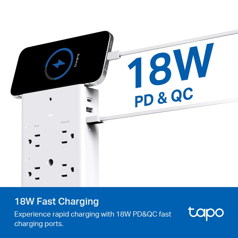 Smart Plug WiFi Outlet Extender, Surge Protect, Tapo P306 - Image 3
