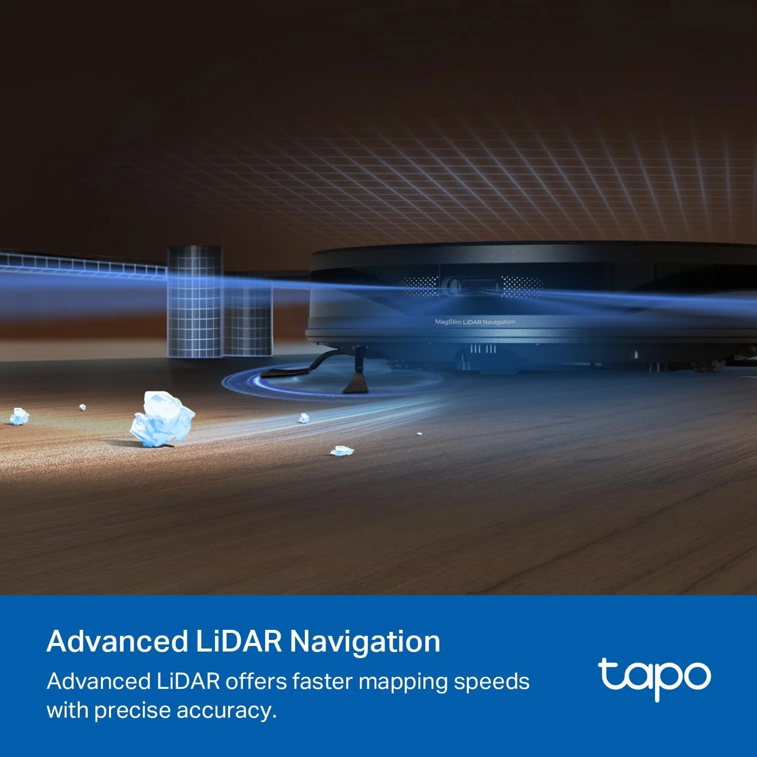 MagSlim LiDAR Robot Vacuum & Mop with Auto-Empty Dock, Tapo RV20 MAX Plus - Image 4