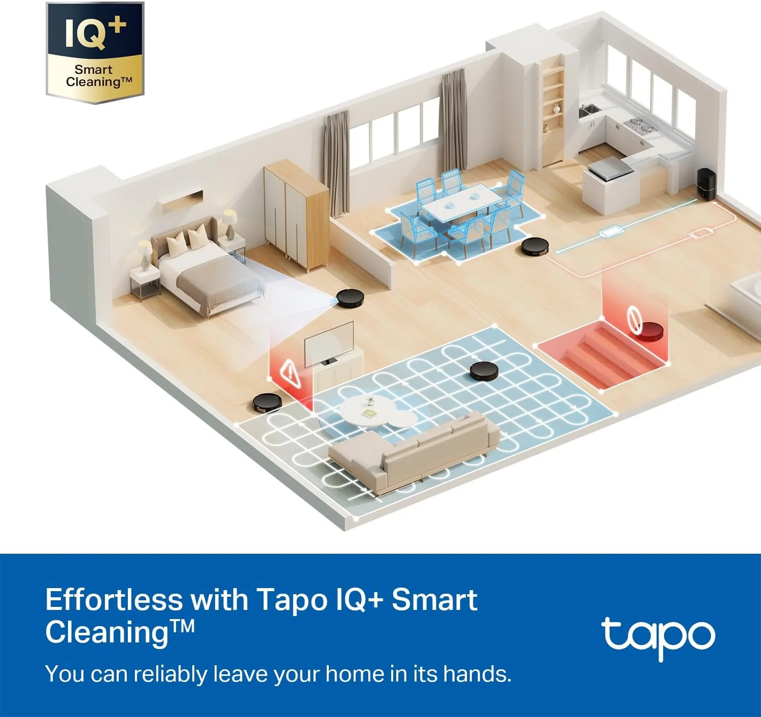 MagSlim LiDAR Robot Vacuum & Mop with Auto-Empty Dock, Tapo RV20 MAX Plus - Image 9
