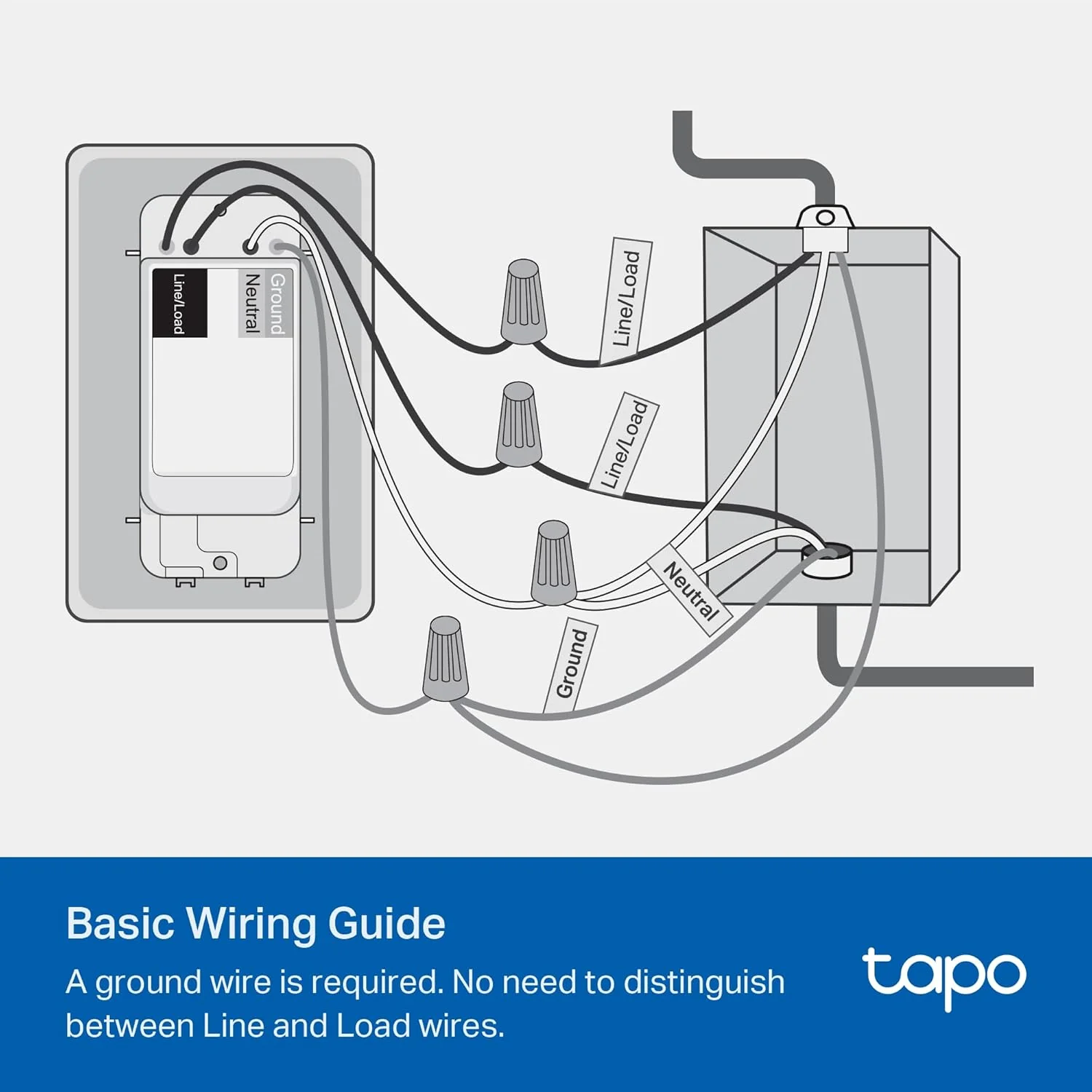 Single Pole Smart Light Switch White, Tapo S500(4-Pack) - Image 5