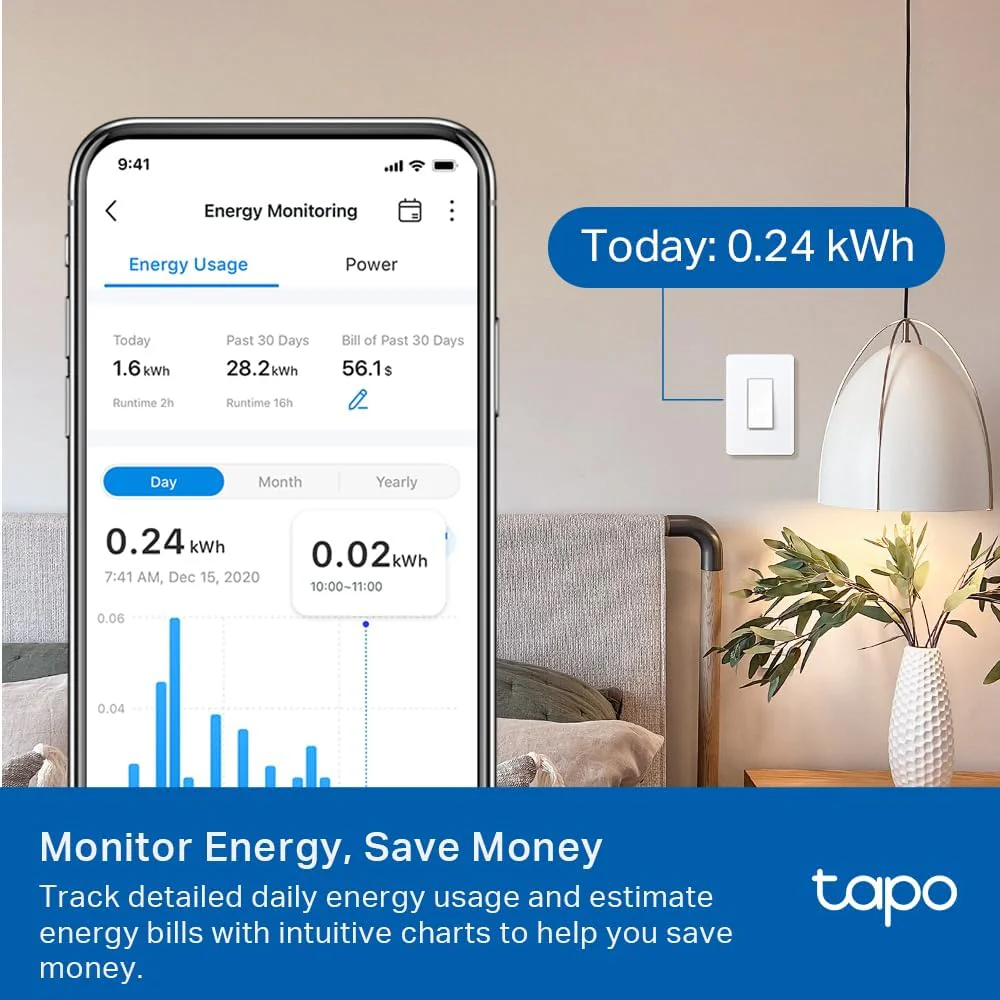 Matter-Certified 3-Way/4-Way/Single-Pole Smart Light Switch, Tapo S515 - Image 4