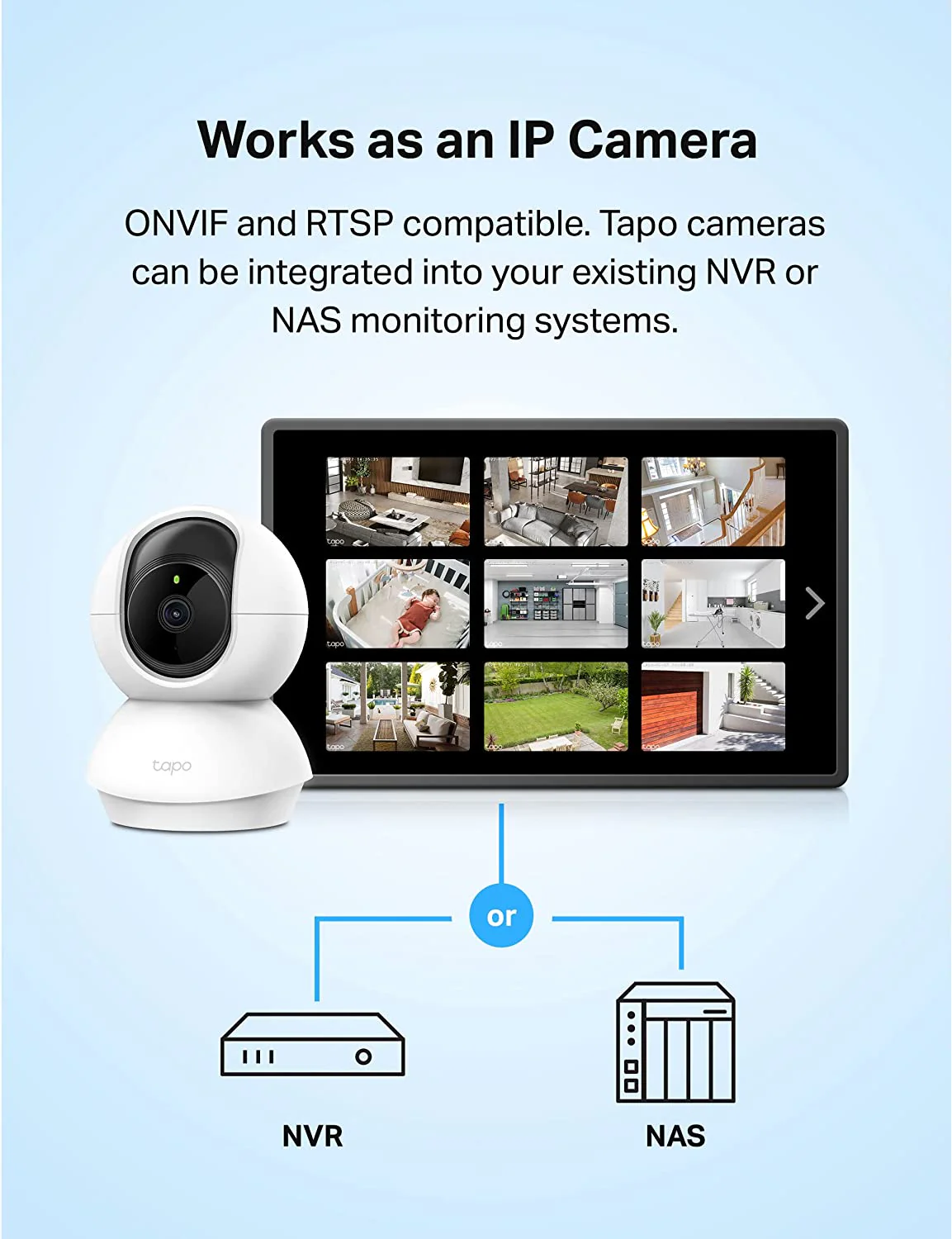 Pan/Tilt 2K Indoor Security Camera 2 Pack, Tapo C210P2 - Image 7