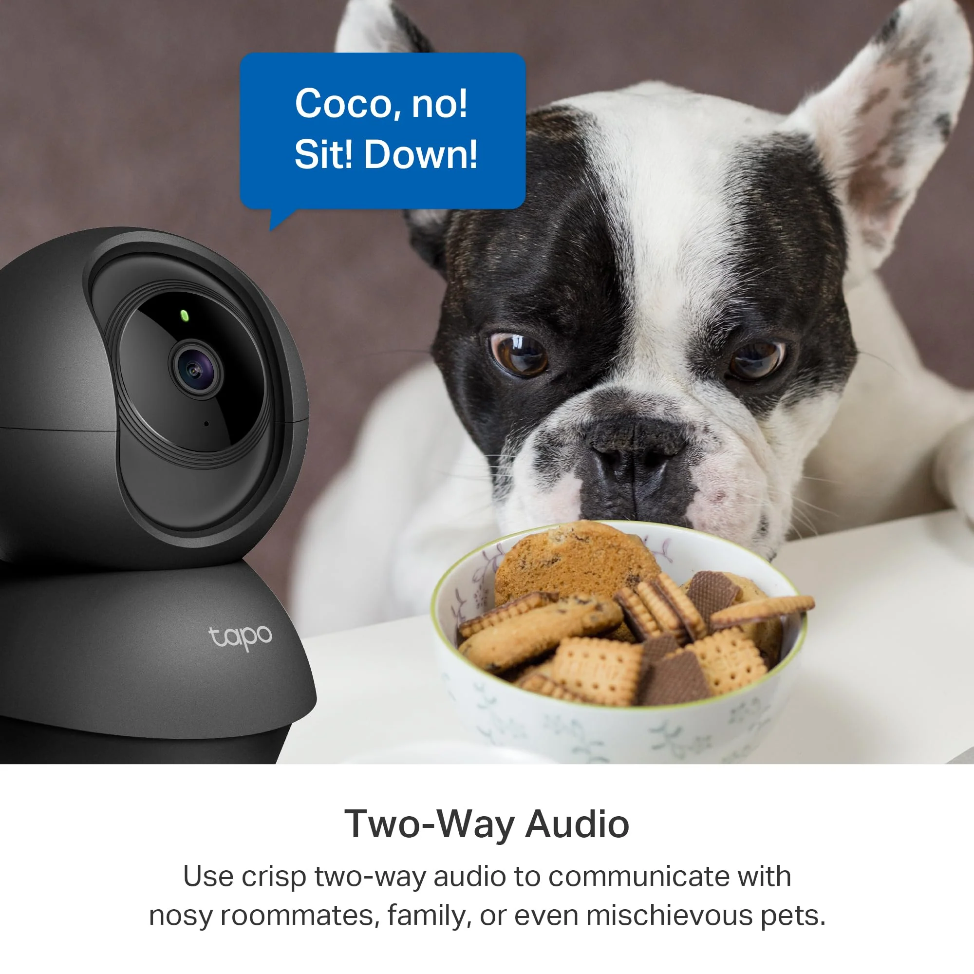 Pan/Tilt 2K Indoor Camera Black, Tapo C211 - Image 5