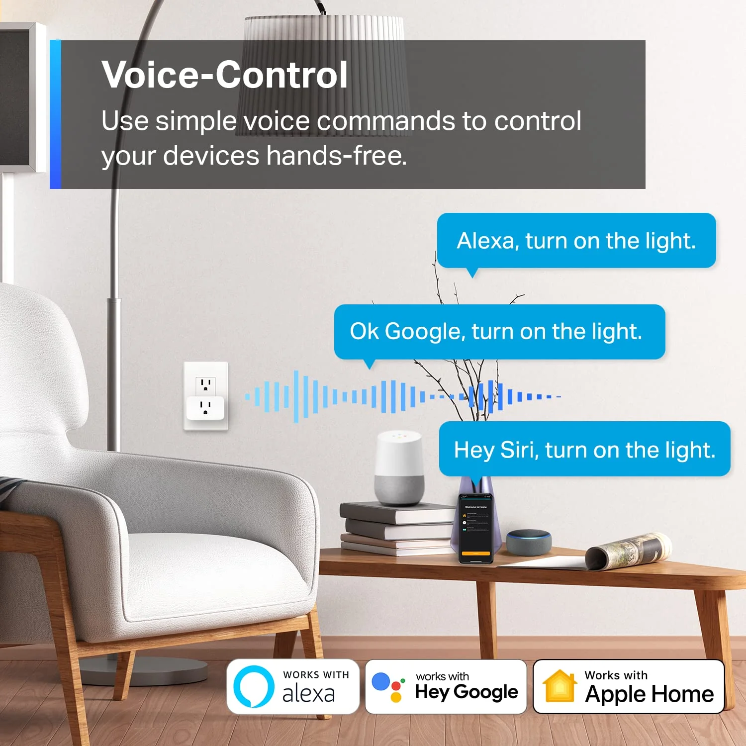 Apple Home Smart Plug Mini 15A, Tapo P125(2-Pack) - Image 4