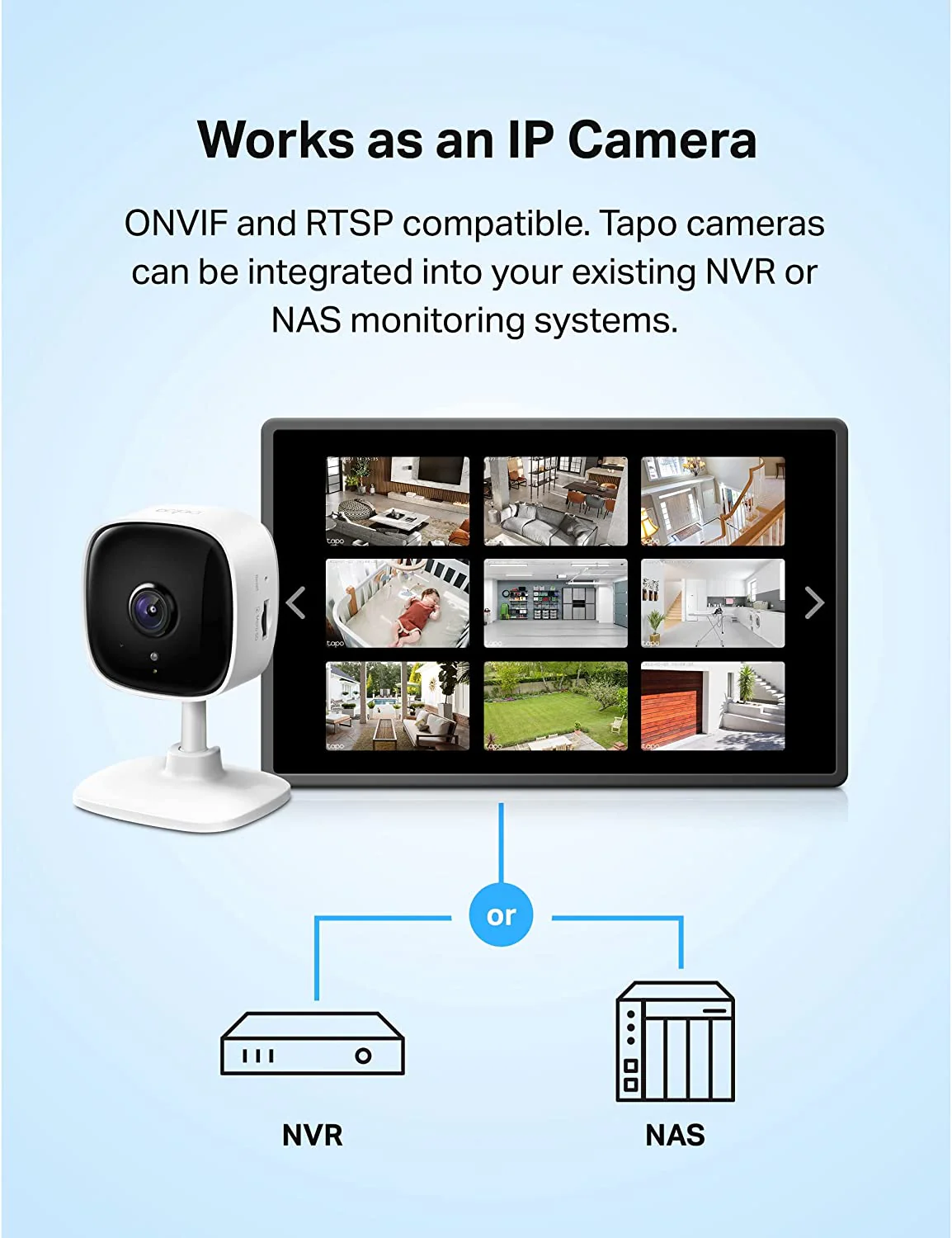 2K Indoor Security Camera 2 Pack, Tapo C110P2 - Image 6
